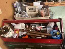 Loc: 3 Maint.  Cabinet with pipe fittings and window and door hardware