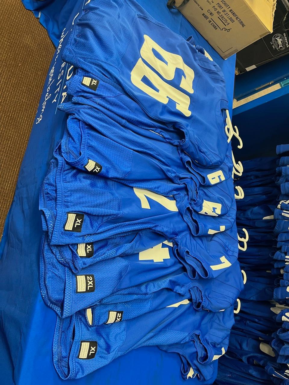Loc: FH. Finlandia On-Field Football Jersey, by Nike Assorted Sizes. Numbers 66, 67, 68, 71, 72, 73,