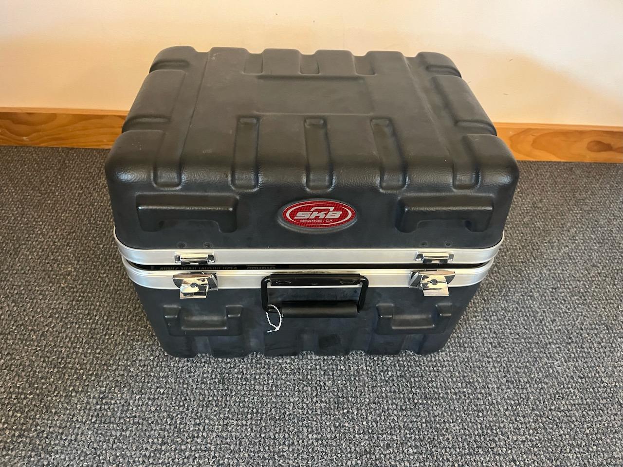 Loc: 6. Lot of (4) Microphones with Stand and Case. This lot is located at: 532 Franklin St, Hancock