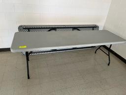 Loc: 4, central storageLot of (3) Folding Tables 96"x30"x29". This lot is located at: 601 Franklin S