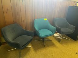 Loc: 8. Lot of (3) MCM Chairs. This lot is located at: 612 Quincy St, Hancock, MI 49930. PLEASE NOTE