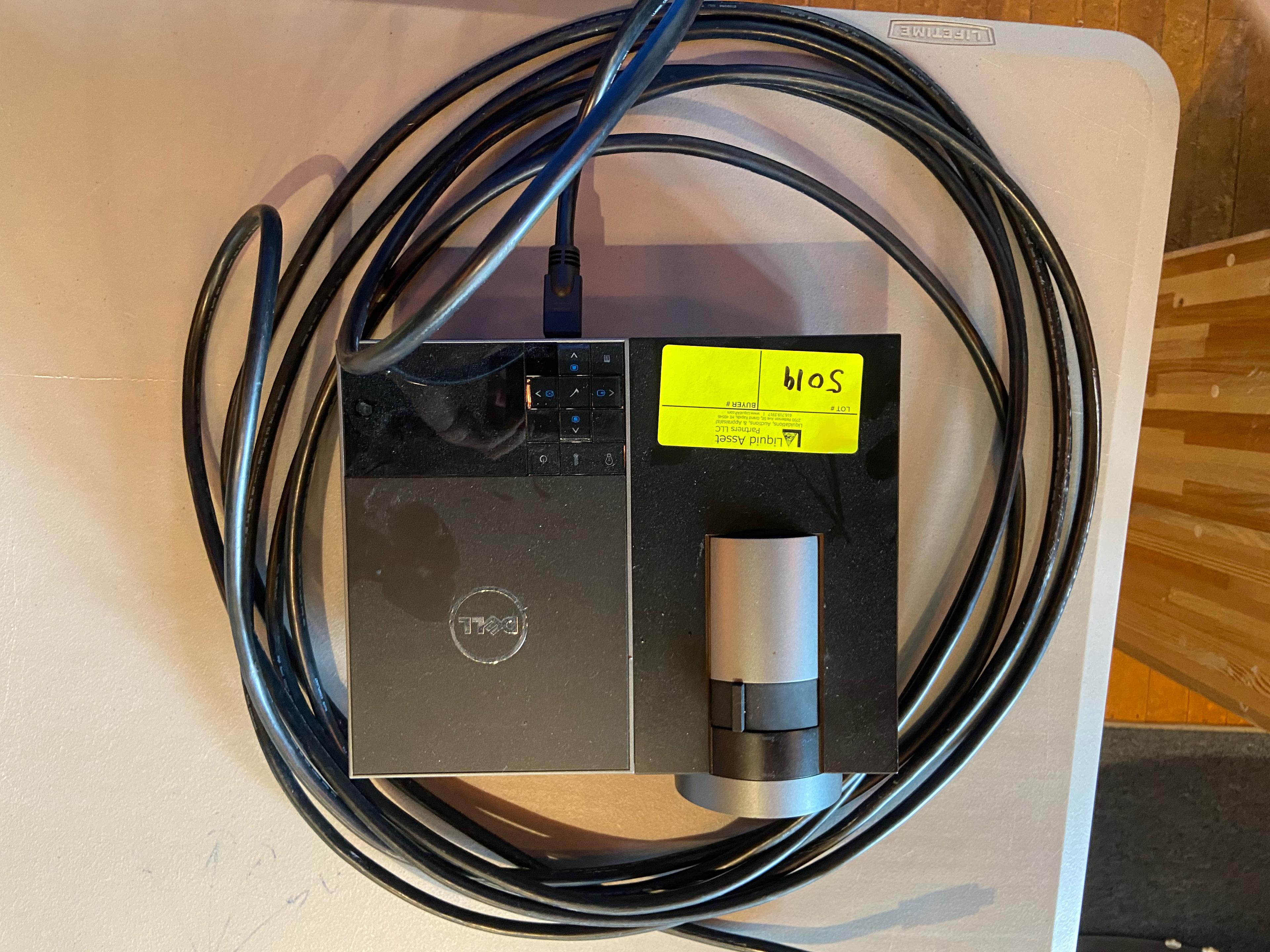 Loc: 11, Stage. Dell 4320 Projector with long HDMI Cord. This lot is located at: 417 Quincy St, Hanc