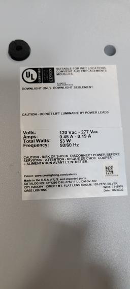 19-63-07 -  Pallet of CREE LED Lighting Fixtures New in Boxes 29 total units