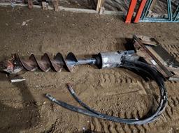 WILLMAR, MN - Skidsteer Attachment with Auger Attached