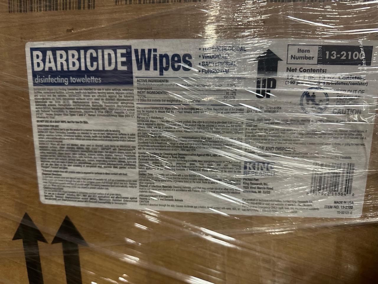 Barbicide Wipes