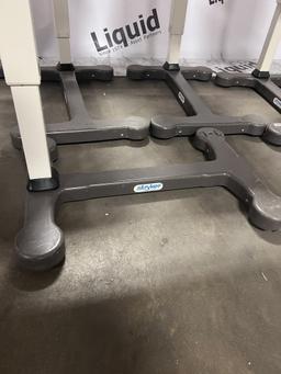 Stryker adjustable overbed tables