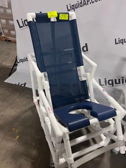 alco classic line bariatric xl shower chair  and Reclining PVC Shower Chair Commode