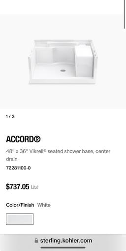 Sterling Seated Shower