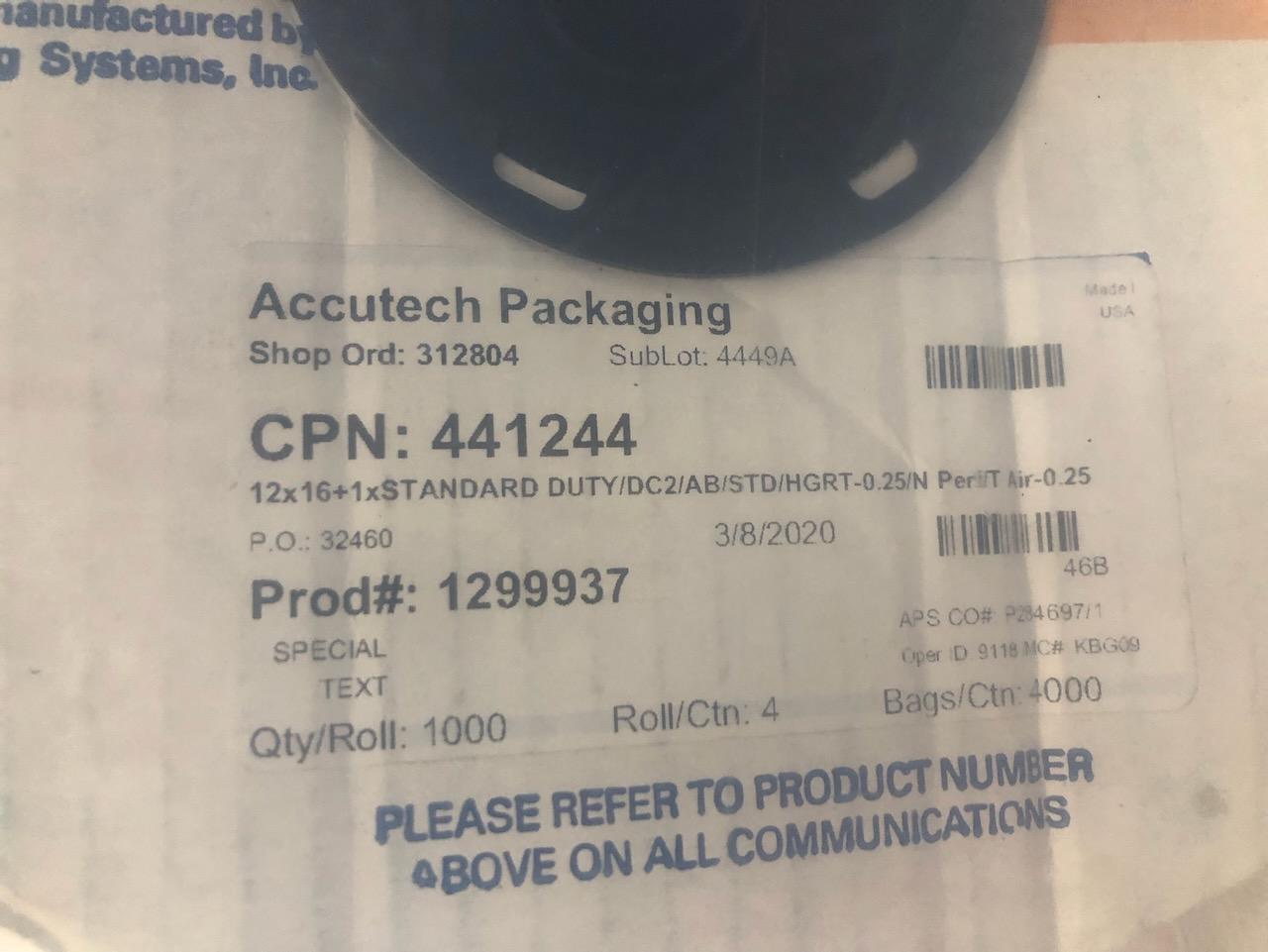 Rolls of Bags for Autobagger