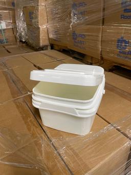 Geerpres 1 gallon white bucket & Geerpres Lids with handle