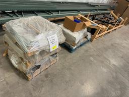 (3) Pallets Asst'd Metal Brackets/Conveyor Components and Hardware/Motor