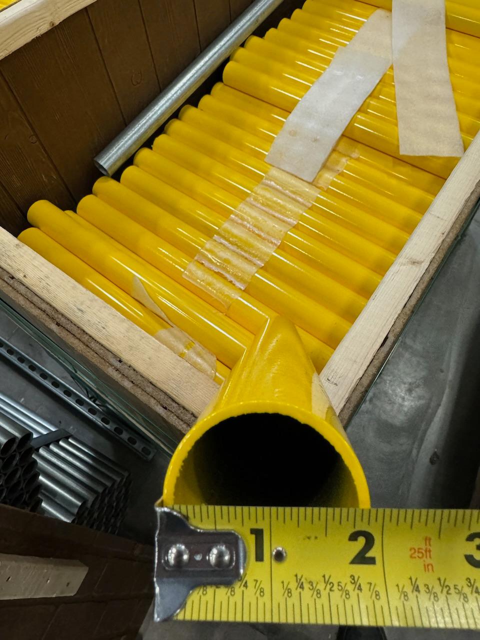 (3) Pallets to Include Yellow Rails and Couplers