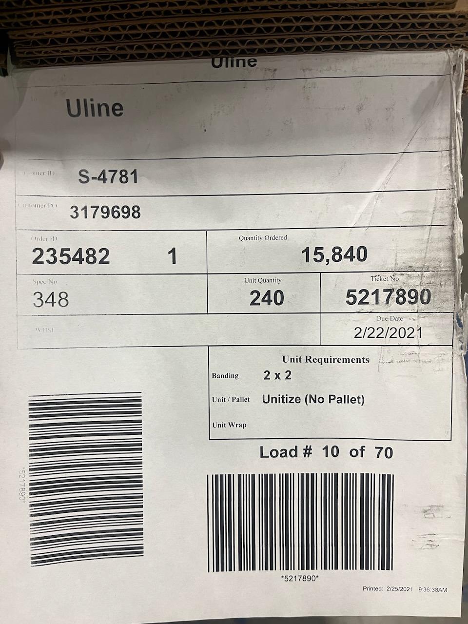 Pallet of Boxes