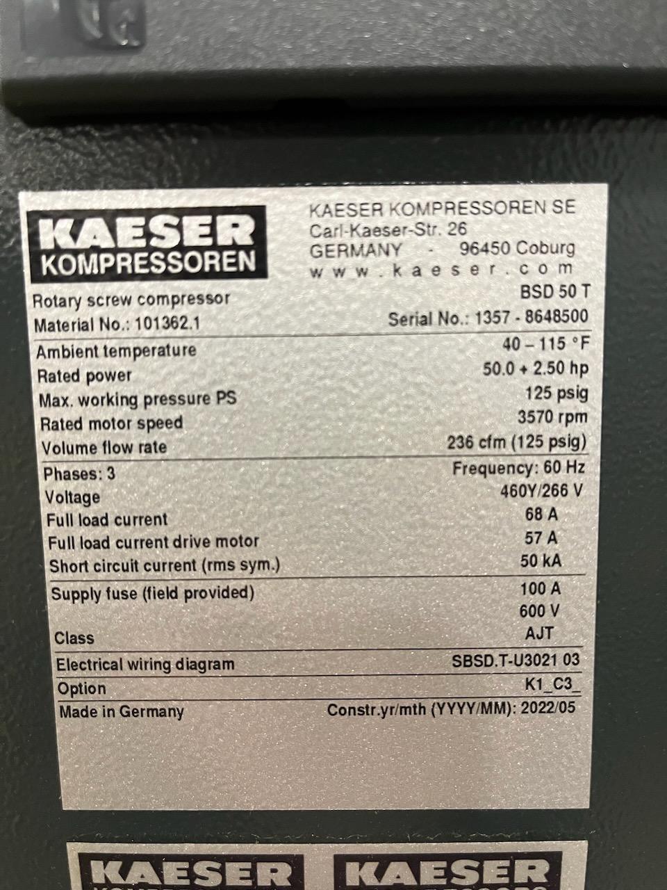 Kaeser Rotary Screw Air Compressor