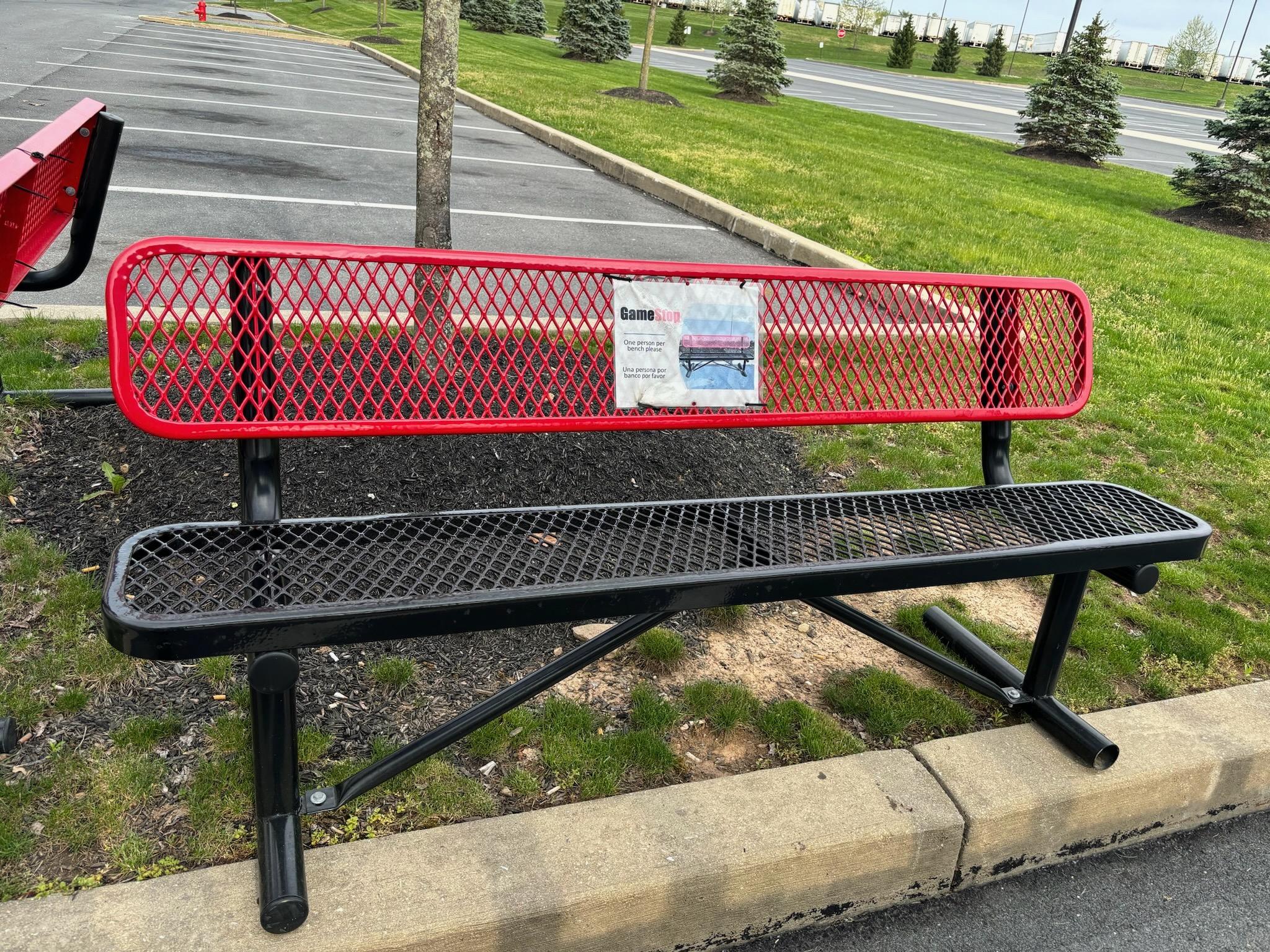 Outdoor Metal Bench