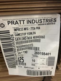 Pallet of Gaylord Boxes