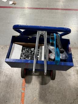 Plastic Strap Banding Cart w/ Tools & Clips