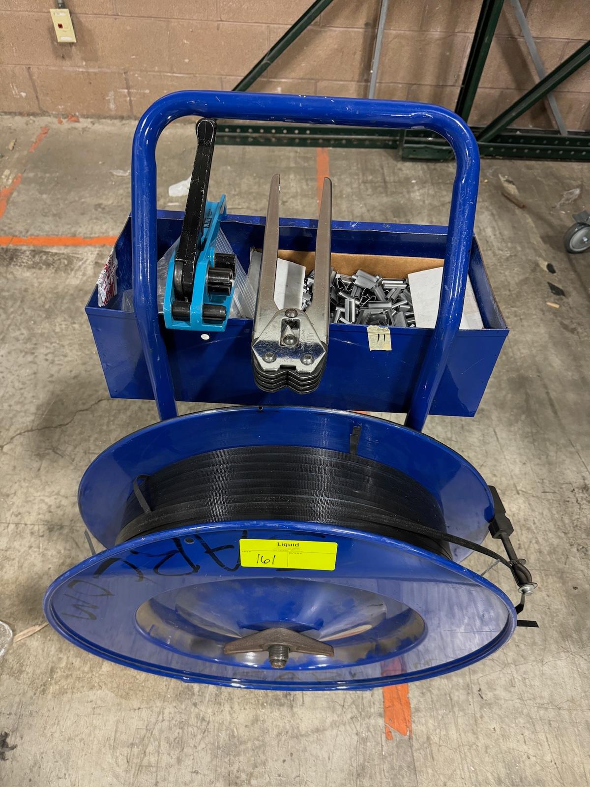 Plastic Strap Banding Cart w/ Tools & Clips