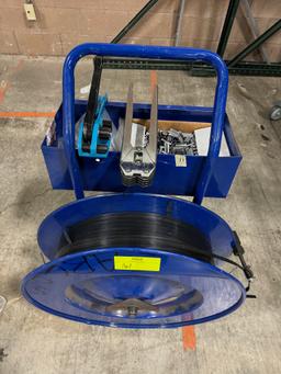 Plastic Strap Banding Cart w/ Tools & Clips
