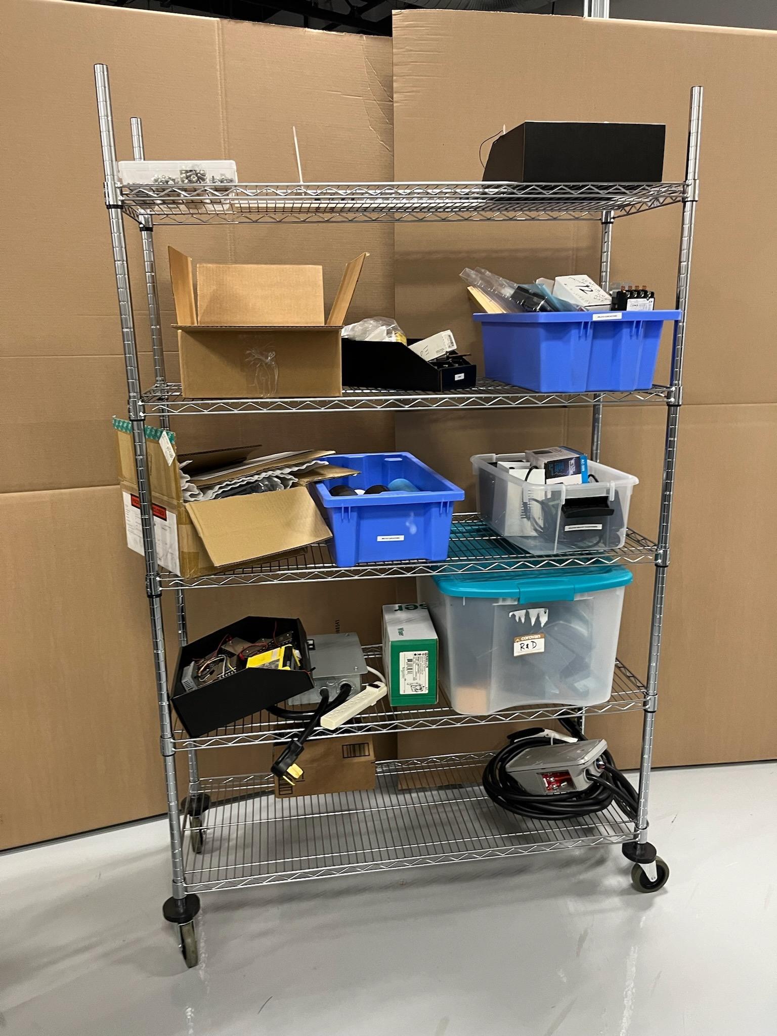 Metro Rack with JuiceBox Chargers (condition unkown), Parts & Components