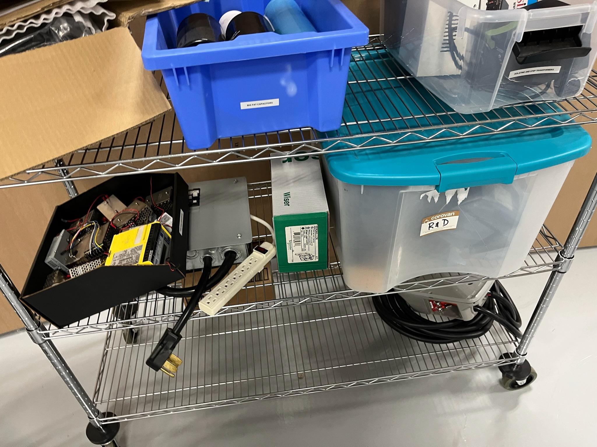 Metro Rack with JuiceBox Chargers (condition unkown), Parts & Components