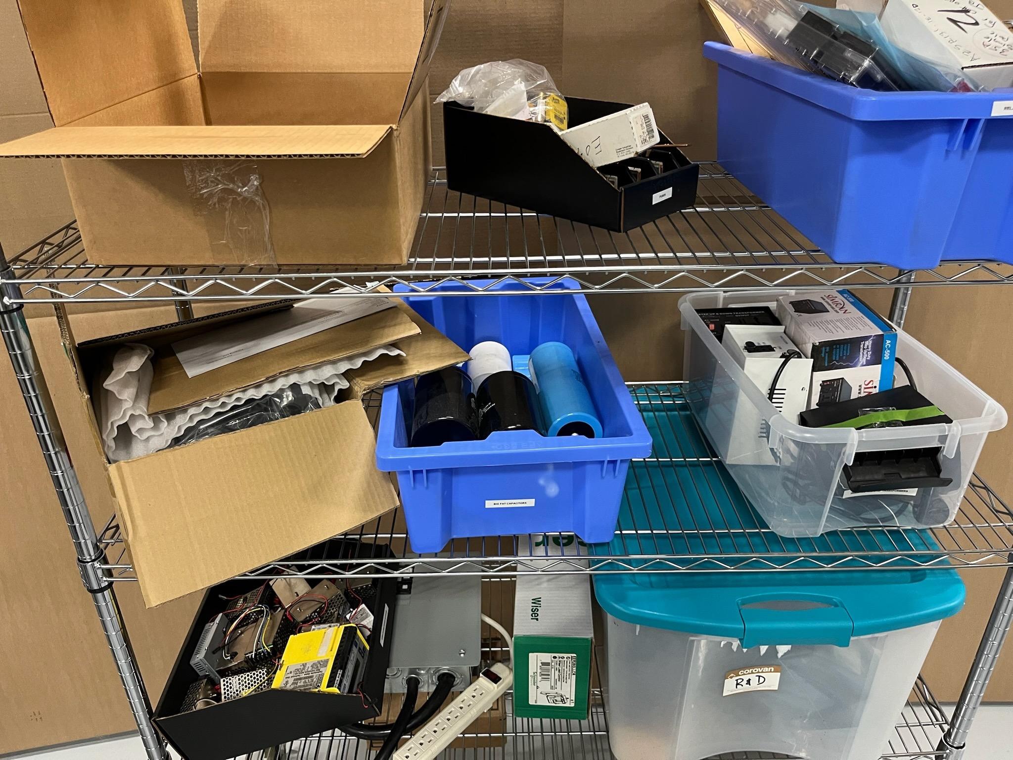 Metro Rack with JuiceBox Chargers (condition unkown), Parts & Components