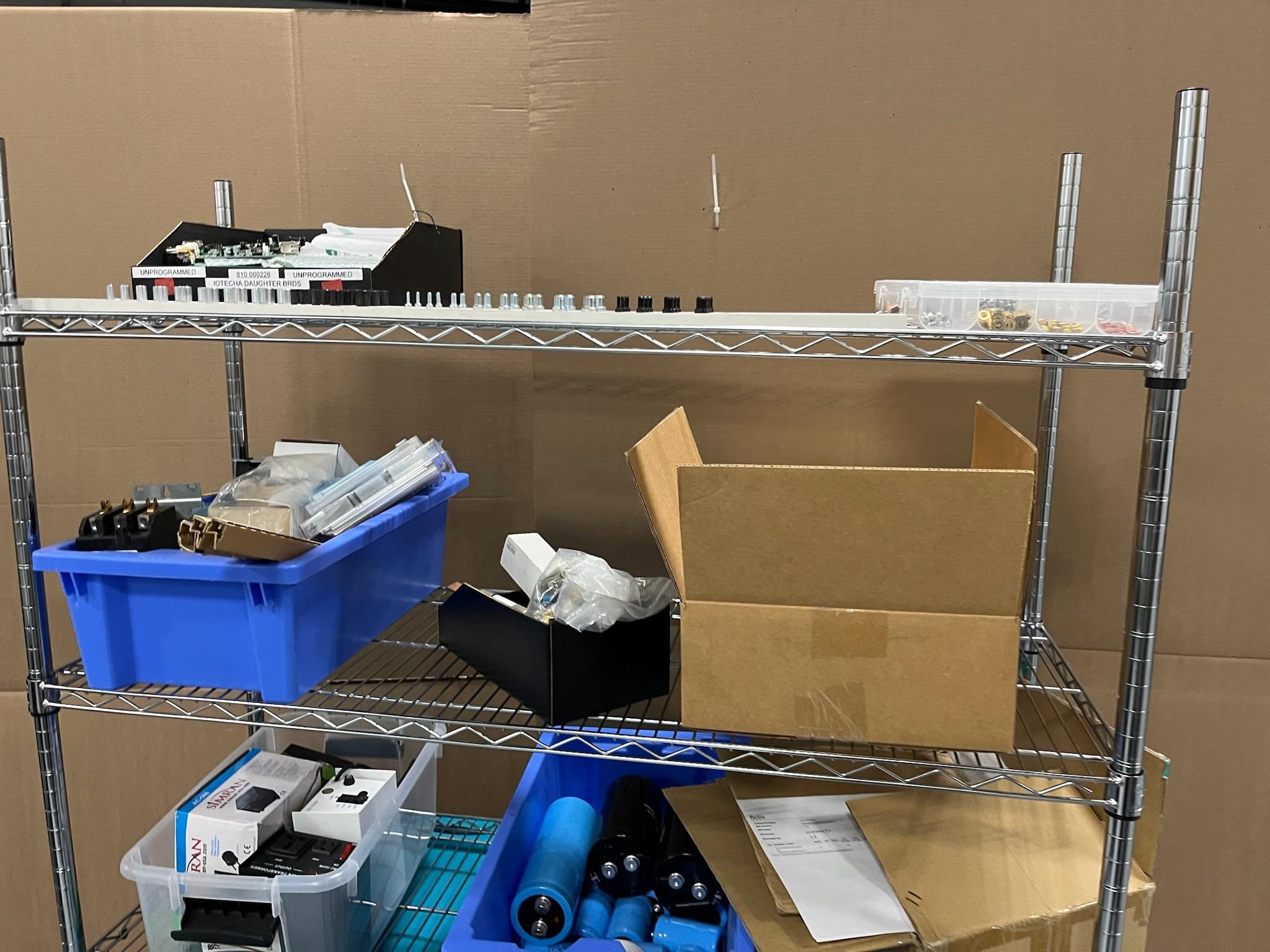 Metro Rack with JuiceBox Chargers (condition unkown), Parts & Components