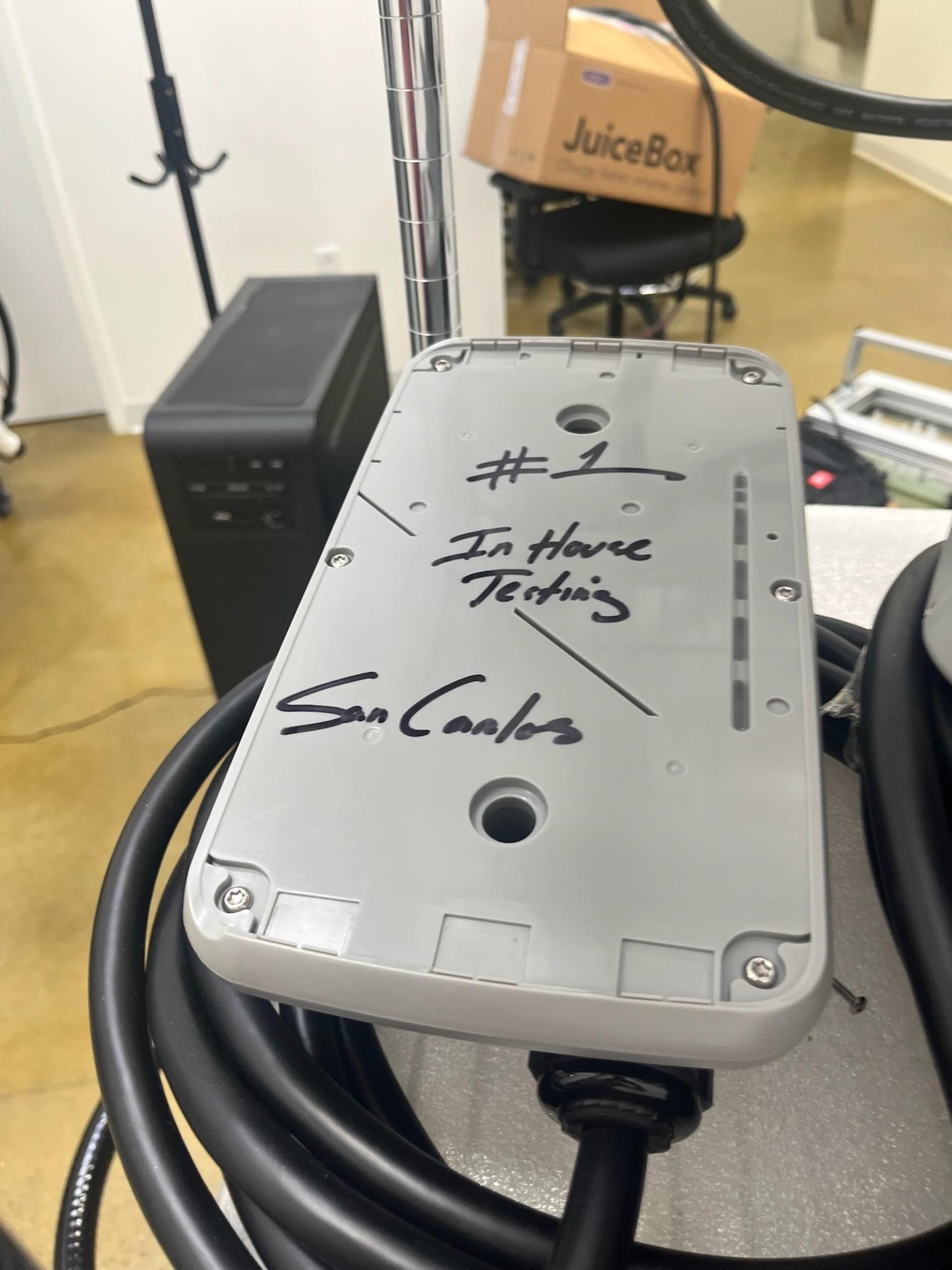 Rolling Metro Rack w/ JuiceBox Chargers (Condition unknown)
