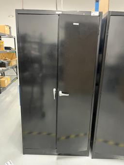 2-Door Metal Storage Cabinet with Misc. Parts & Hardware