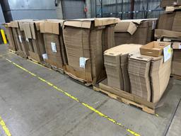 Lot of (6) Pallets of Corrugated Small Trays