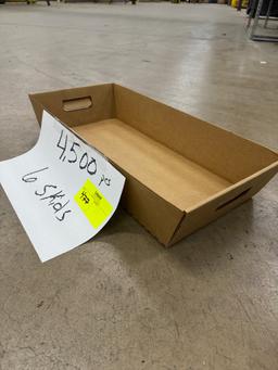 Lot of (6) Pallets of Corrugated Small Trays