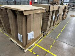 Lot of (6) Pallets of Corrugated Small Trays