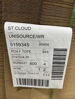 Lot of (6) Pallets of Corrugated Small Trays