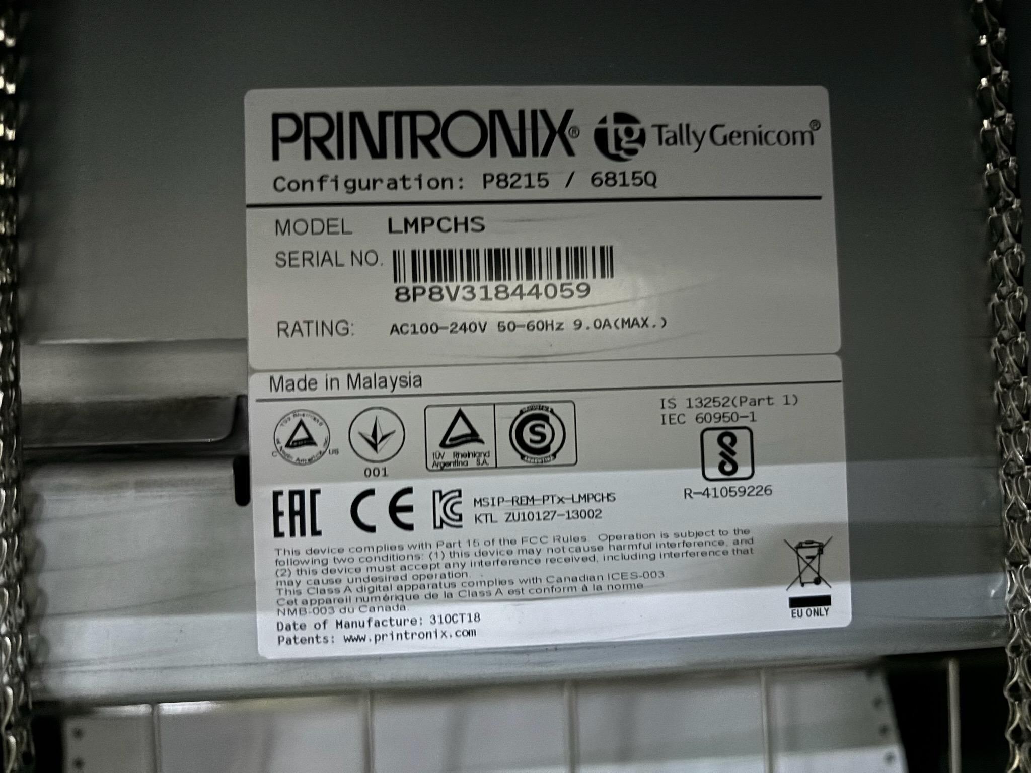 Loc: 6S. Printronix P8000 Line Printer
