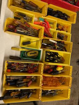 Large assortment of hand tools