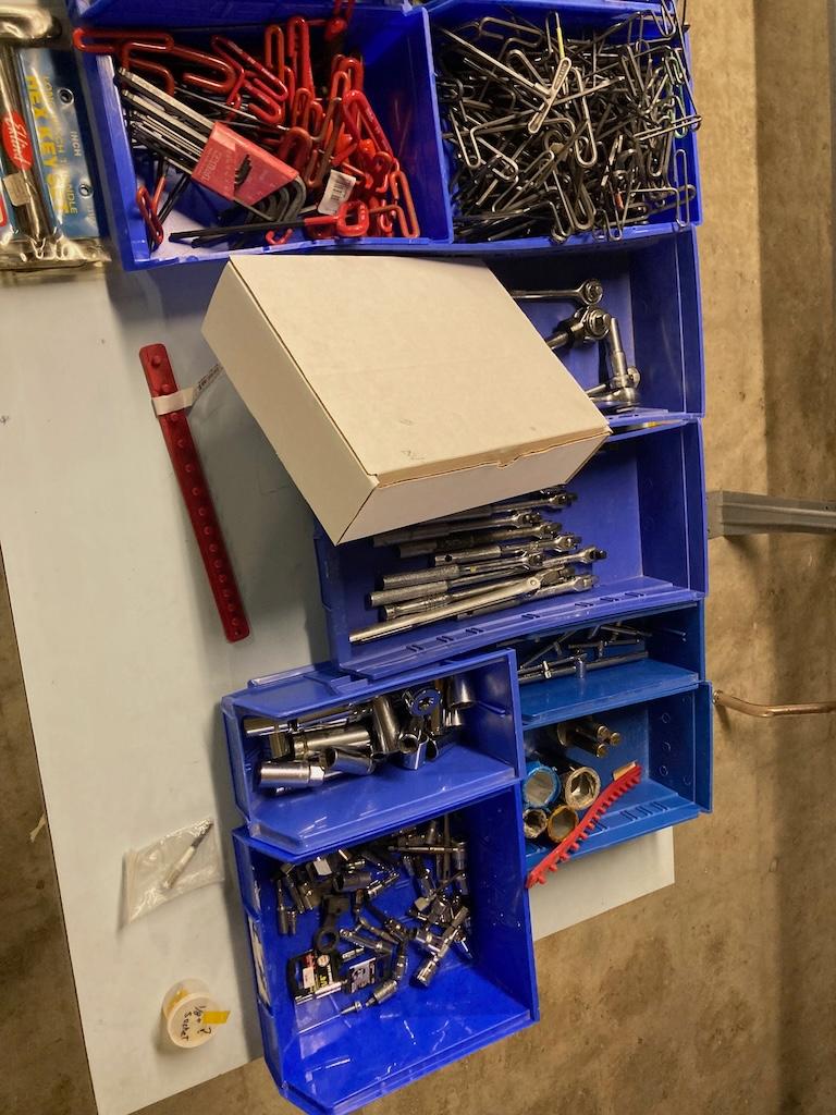 Large assortment of hand tools