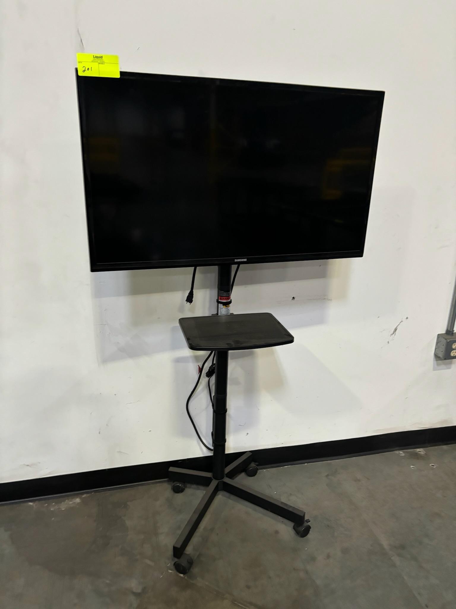 Tv on Rolling Stand