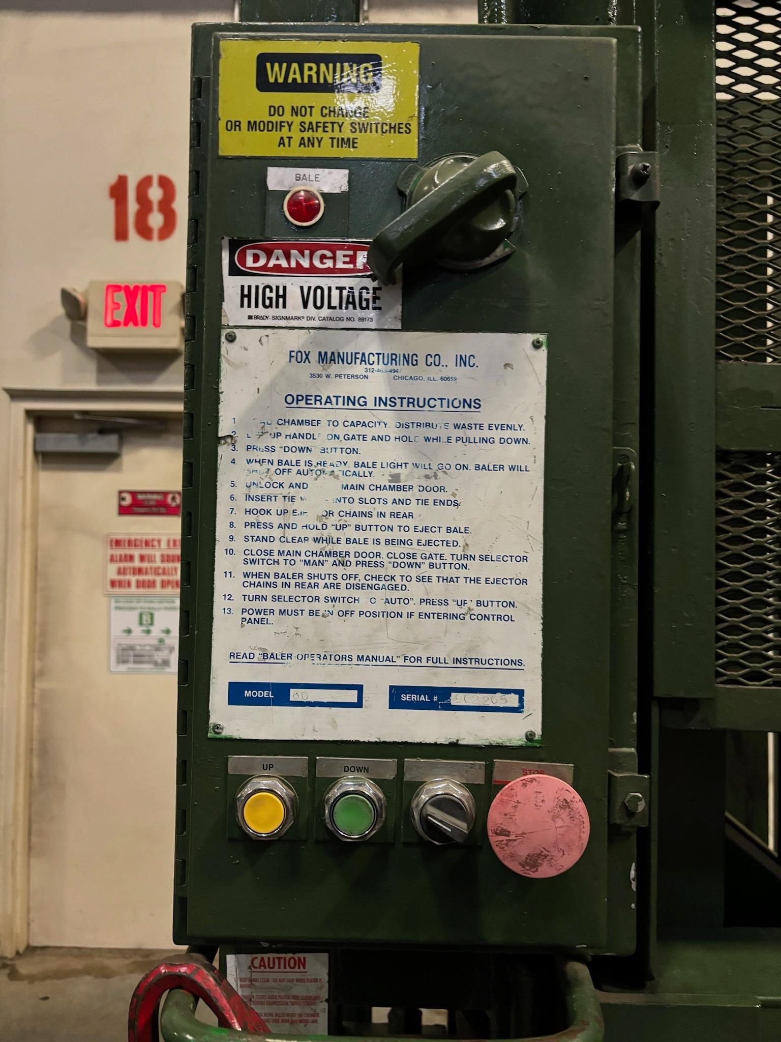 Fox Manufacturing Co. Baler