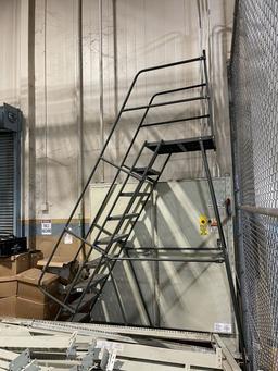 Gillis 10 Step Rollinbng Warehouse Ladder