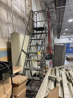 Gillis 10 Step Rollinbng Warehouse Ladder