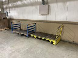 Lot of 2 Warehouse Utility Carts, ~3'x6'