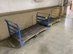 Lot of 2 Warehouse Utility Carts, ~3'x6'