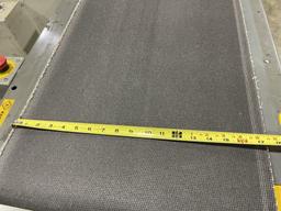 Industrial Conveyor Belt, 17ft long. 18" widebelt with Penta-Dr ive DC Motor Speed Control and Ba...