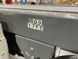 Industrial Conveyor Belt, 17ft long. 18" widebelt with Penta-Dr ive DC Motor Speed Control and Ba...