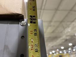 Metal Storage Shelves, Set of 3. 6 shelves each. 3'x7'x18" per section.