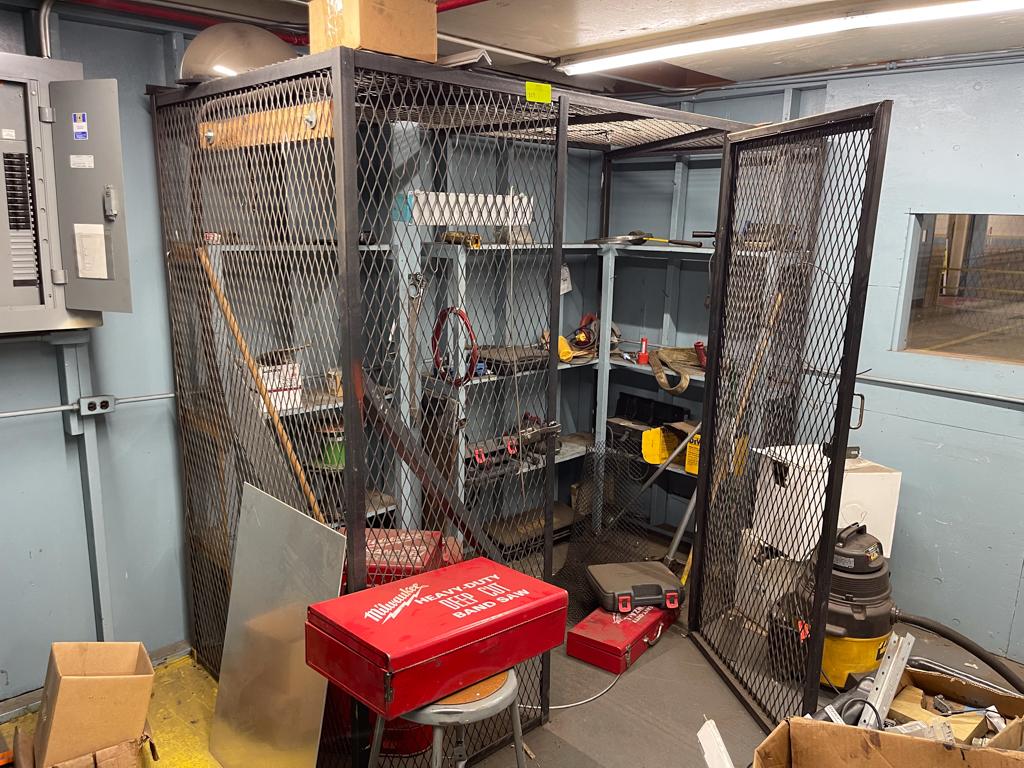 Tool Cage -  7' x 8' x 4' - Contents included
