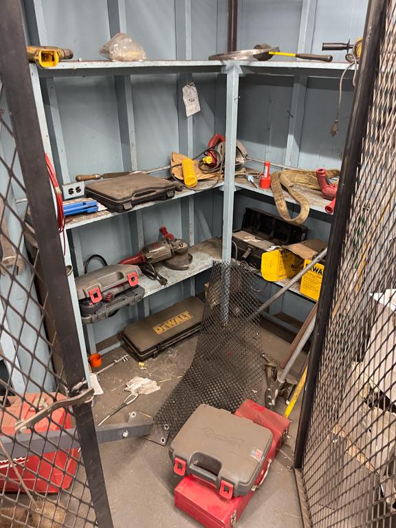 Tool Cage -  7' x 8' x 4' - Contents included