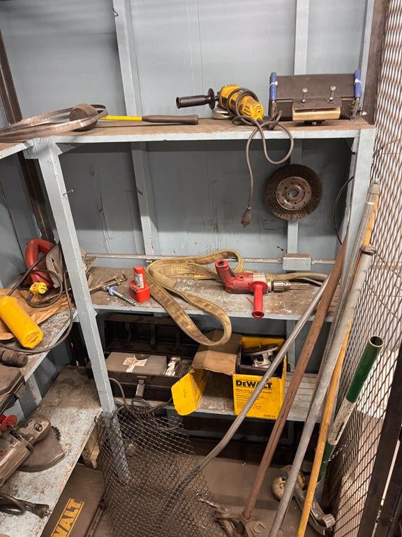 Tool Cage -  7' x 8' x 4' - Contents included