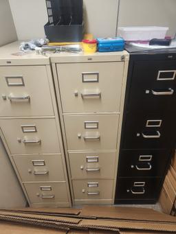8 pc office set with mini fridge
