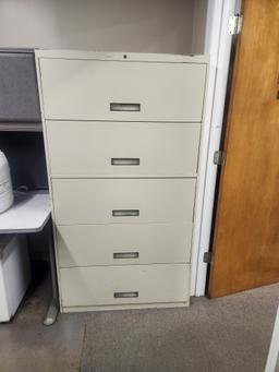 8 pc office set with mini fridge